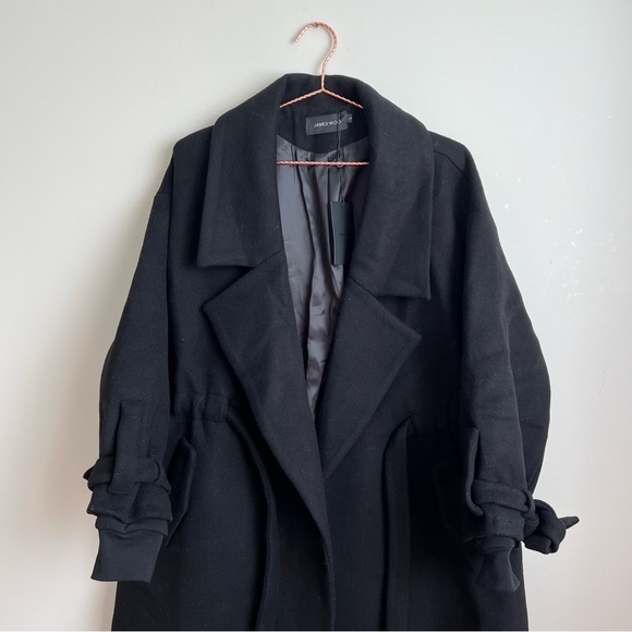 BLACK WINTER COAT - Picture 2 of 5